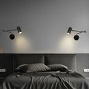 GobekUsa Acrylic Iron LED Wall Lamp Modern Rotate Black Stair Light
