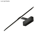 GobekUsa Modern Acrylic Black LED Vanity Wall Sconce - Rectangle Panel Lamp in Warm/White Light