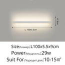 GobekUsa Acrylic LED Wall Lamps with Hooks for Bedroom Shelves & Background Wall Decor