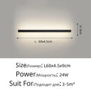 GobekUsa Acrylic LED Wall Lamps with Hooks for Bedroom Shelves & Background Wall Decor