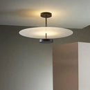 GobekUsa Black Acrylic Round Chandelier for Home Decor and Indoor Lighting