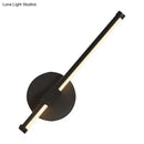 GobekUsa Modern Acrylic Tube LED Wall Lamp: Black Sconce Light with Metal Backplate, Warm/White Light