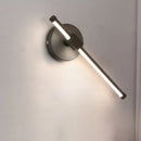 GobekUsa Modern Acrylic Tube LED Wall Lamp: Black Sconce Light with Metal Backplate, Warm/White Light