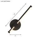 GobekUsa Modern Acrylic Tube LED Wall Lamp: Black Sconce Light with Metal Backplate, Warm/White Light