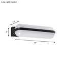 GobekUsa Modern Black Acrylic Wall Sconce with Flush Capsule Design and Half-Bulb Mounting