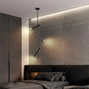 GobekUsa Black Adjustable LED Pendant Chandelier for Bedroom, Kitchen, Living Room