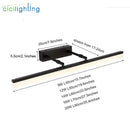 GobekUsa LED Vanity Lights for Bathroom Mirror Lighting Cabinet - Black Silver Chrome