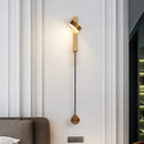 GobekUsa Adjustable LED Wall Lamp Rotation Dimming Switch Indoor Sconce Lighting