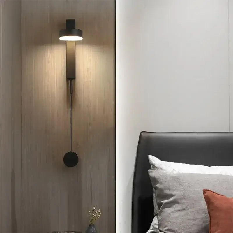 GobekUsa Adjustable LED Wall Lamp Rotation Dimming Switch Indoor Sconce Lighting