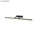 GobekUsa Modern LED Vanity Wall Light in Black with Acrylic Cover for Warm and White Illumination