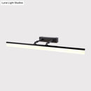 GobekUsa Modern LED Vanity Wall Light in Black with Acrylic Cover for Warm and White Illumination