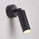 Modern black adjustable metal spotlight wall lamp bedroom fixture by Decorbites