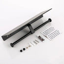 GobekUsa Black Aluminum Toilet Paper Holder with Phone Shelf & Double Roll Tissue Boxes