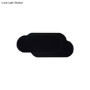 GobekUsa Modern Aluminum Oval Wall Washer Lamp with LED, Warm/White Light Bedroom Lighting in Black Finish