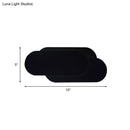 GobekUsa Modern Aluminum Oval Wall Washer Lamp with LED, Warm/White Light Bedroom Lighting in Black Finish