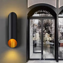 GobekUsa Black Aluminum Tube Wall Lamp for Study Bedroom Corridor Aisle Sconce