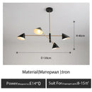 GobekUsa Cone Pendant Light: Minimalist Art Chandelier for Home Living Dining Room