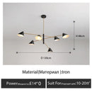 GobekUsa Cone Pendant Light: Minimalist Art Chandelier for Home Living Dining Room
