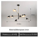 GobekUsa Cone Pendant Light: Minimalist Art Chandelier for Home Living Dining Room