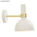 GobekUsa Modern Domed Wall Lamp - Rotatable White/Black Finish with 1 Light for Bedside