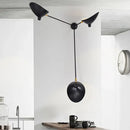 GobekUsa Modern 1/3-Light Duckbill Wall Sconce with Black Metallic Shade – Adjustable Living Room Lamp