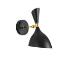 GobekUsa Black White Nordic Wall Lamps with Switch, Modern Industrial Decor Light for Living Room