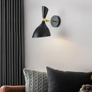 GobekUsa Black White Nordic Wall Lamps with Switch, Modern Industrial Decor Light for Living Room