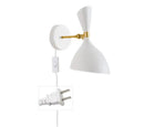 GobekUsa Black White Nordic Wall Lamps with Switch, Modern Industrial Decor Light for Living Room