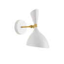 GobekUsa Black White Nordic Wall Lamps with Switch, Modern Industrial Decor Light for Living Room