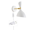 GobekUsa Black White Nordic Wall Lamps with Switch, Modern Industrial Decor Light for Living Room