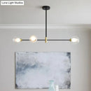 GobekUsa Black Metal Island Pendant Lighting with Modern Minimalist Design for Dining Table"
