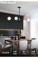 GobekUsa Black Metal Island Pendant Lighting with Modern Minimalist Design for Dining Table"