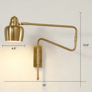 GobekUsa Modern Wall Mounted Reading Lamp: Retractable Arm, Nordic Style