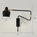 GobekUsa Modern Wall Mounted Reading Lamp: Retractable Arm, Nordic Style