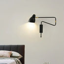 GobekUsa Modern Metal Angled Shade Wall Light - Extendable 1-Light Task Lamp for Studio