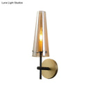 GobekUsa Minimalist 1-Light Black Wall Mount Light for Study Room