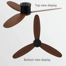 GobekUsa Black Modern DC Ceiling Fan Remote Control for Office Living Room