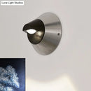 GobekUsa Contemporary Round Wall Light in Black - Aluminum, Warm/White Light, 1-Light Corridor Sconce Fixture