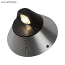 GobekUsa Contemporary Round Wall Light in Black - Aluminum, Warm/White Light, 1-Light Corridor Sconce Fixture