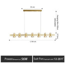GobekUsa Nordic modern minimalist light luxury bar LED strip lamp kitchen island table Light fixture