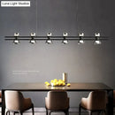 GobekUsa Nordic modern minimalist light luxury bar LED strip lamp kitchen island table Light fixture