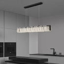 GobekUsa Cloud Glass Chandelier: Luxury Minimalist Copper Light for One Character Restaurant