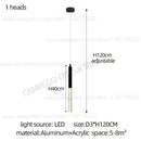 GobekUsa Cylindrical Chandelier: Modern Nordic Indoor Lighting for Living Room, Staircase & Ceiling