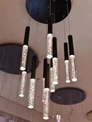 GobekUsa Cylindrical Chandelier: Modern Nordic Indoor Lighting for Living Room, Staircase & Ceiling
