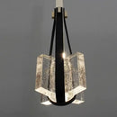 GobekUsa Clear White Resin Pendant Light: Height Adjustable for Bedroom, Dining Room, Kitchen.