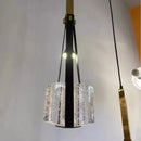 GobekUsa Clear White Resin Pendant Light: Height Adjustable for Bedroom, Dining Room, Kitchen.