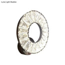 GobekUsa Modern Beveled Crystal Chrome LED Wall Sconce Light