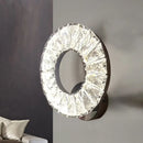 GobekUsa Modern Beveled Crystal Chrome LED Wall Sconce Light