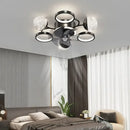 GobekUsa LED Ceiling Fans with Lights Remote Control for Indoor Lighting