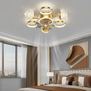 GobekUsa LED Ceiling Fans with Lights Remote Control for Indoor Lighting